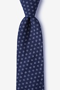 Zane Navy Blue Extra Long Tie Photo (0)