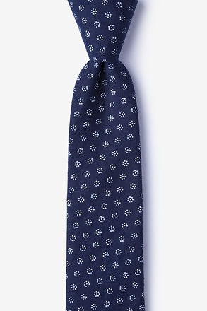 Zane Navy Blue Skinny Tie