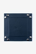 Small Flat-Pack Leather Navy Blue Valet Tray Photo (1)