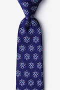 Navy Blue Microfiber Atomic Nucleus
