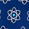 Navy Blue Microfiber Atomic Nucleus