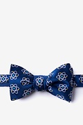 Navy Blue Microfiber Atomic Nucleus