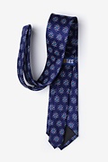 Atomic Nucleus Navy Blue Extra Long Tie Photo (2)