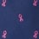 Navy Blue Microfiber Breast Cancer Ribbon Self-Tie Bow Tie