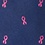 Navy Blue Microfiber Breast Cancer Ribbon Skinny Tie