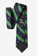 Caduceus Stripe Navy Blue Tie Photo (2)