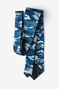 Camouflage Woodland Navy Blue Tie Photo (1)