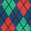 Navy Blue Microfiber Christmas Argyle