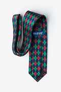 Christmas Argyle Navy Blue Extra Long Tie Photo (2)