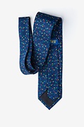 Christmas Lights Navy Blue Extra Long Tie Photo (1)