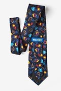 Colorful Fish Navy Blue Tie Photo (1)