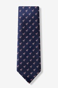 Democratic Party Donkey Navy Blue Extra Long Tie Photo (0)
