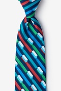 Dentists' Toothbrush Navy Blue Tie Photo (0)