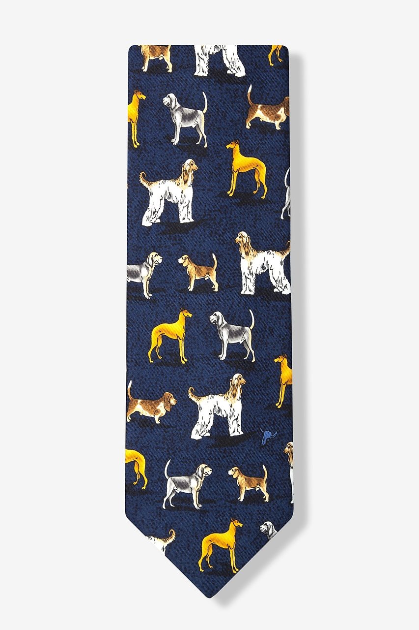 Dog Breeds Navy Blue Tie Photo (1)