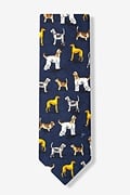Dog Breeds Navy Blue Tie Photo (1)