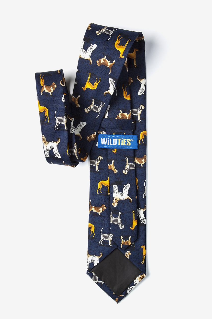 Dog Breeds Navy Blue Tie Photo (2)