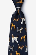 Dog Breeds Navy Blue Tie Photo (0)