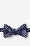 Dollar Signs Navy Blue Self-Tie Bow Tie Photo (0)