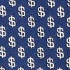 Navy Blue Microfiber Dollar Signs Skinny Tie