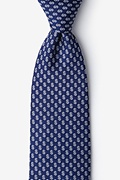 Dollar Signs Navy Blue Tie Photo (0)