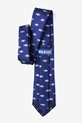 Fish Navy Blue Tie Photo (1)