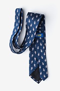 Floating Astronauts Navy Blue Tie Photo (1)