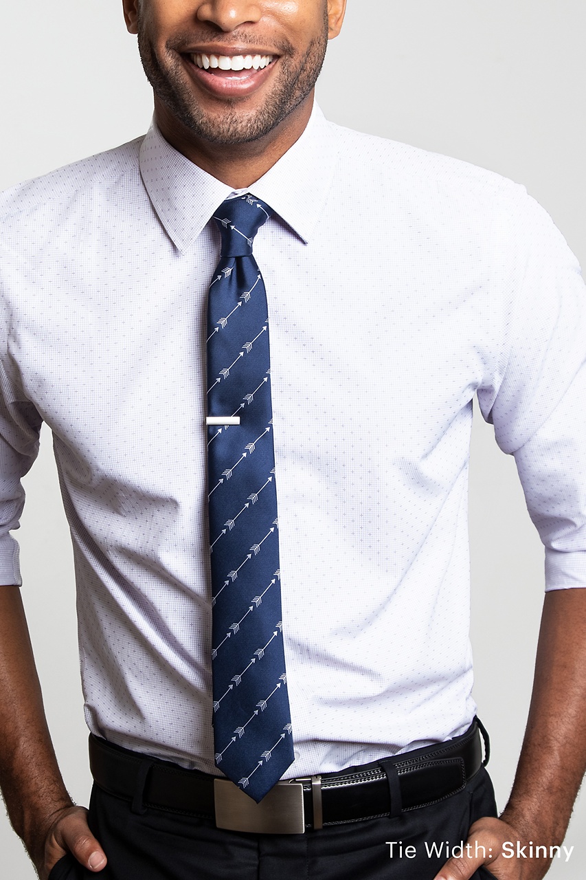 Dark Blue Mens Tie in Extra Long 