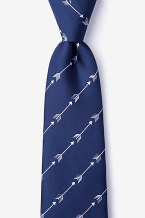 Flying Arrows Navy Blue Tie