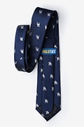 French Bulldog Navy Blue Extra Long Tie Photo (2)