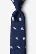 French Bulldog Navy Blue Tie Photo (0)