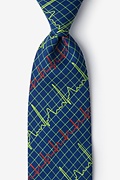 Heart Beats Navy Blue Tie Photo (0)