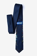 Higgs Boson Navy Blue Skinny Tie Photo (1)