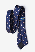 Hot Dogs Navy Blue Skinny Tie Photo (1)