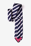 Jefferson Stripe Navy Blue Tie Photo (1)