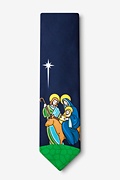 Jesus, Mary & Joseph Navy Blue Tie Photo (1)
