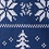 Navy Blue Microfiber Less Ugly Christmas Sweater Tie