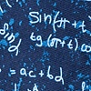 Navy Blue Microfiber Math Equations
