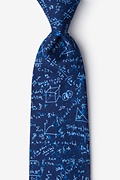 Navy Blue Microfiber Math Equations