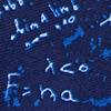 Navy Blue Microfiber Math Equations