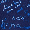 Navy Blue Microfiber Math Equations