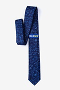 Math Equations Navy Blue Skinny Tie Photo (1)