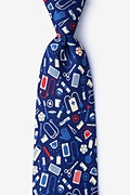 Medical Supplies Navy Blue Tie Photo (0)