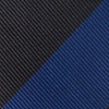 Navy Blue Microfiber Navy & Black Stripe