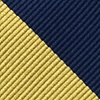 Navy Blue Microfiber Navy & Gold Stripe