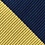 Navy Blue Microfiber Navy & Gold Stripe Tie