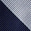 Navy Blue Microfiber Navy & Silver Stripe Self-Tie Bow Tie