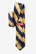Navy & Gold Stripe Navy Blue Extra Long Tie Photo (1)