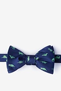 Navy Blue Microfiber Navy Blue Dinosaurs Roaming