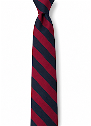 Navy & Maroon Stripe Navy Blue Tie