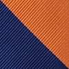 Navy Blue Microfiber Orange & Navy Stripe